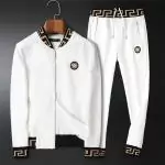 versace survetement hoodie wave medusa blanc